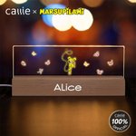 Lindo Marsupilami de Cola Larga Personalizado Rectángulo LED Luz de Noche con Nombre Decoración del Hogar Regalo de Cumpleaños para la Familia | Callie × Marsupilami