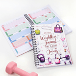 Personalised Weight Loss Diary Spiral A5 Notebook with Name Exercise Planner Birthday Gift for Fitness People