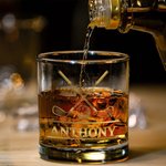 Personalizzato Cross Golf Clubs Golf Ball 10 oz Old Fashioned Rock Whiskey Glass con nome Regalo di compleanno per la festa del papà per gli uomini