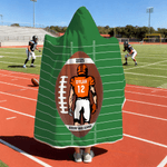 Personalised Cartoon Character Football Soft Throw Blanket with Name and Year Number Home Decor Birthday Game Day Gift for Football Lovers