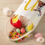 Personalised Cute Easter Rabbit Bunny Ears Basket with Name and Initial Easter Eggs Hunting Party Favors Gift for Boys Girls