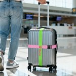 Personlig flerfärgad broderad textbagagerem för 20-28 tum resväska Resor Essentiell affär Födelsedagspresent för reseälskare