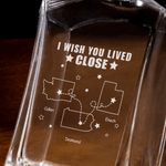 Personalized Map State Whiskey Decanter with Name Daily Use Birthday Father's Day Gift for Fathers Bartenders