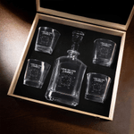 Personalized Map State Whiskey Decanter with Name Daily Use Birthday Father's Day Gift for Fathers Bartenders