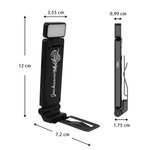 Clip Lumineux LED Rechargeable Personnalisé avec Fleur de Naissance et Nom Accessoire de Lecture Cadeau d'Anniversaire pour Amoureux de Lecture