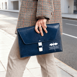 Personlig krans Drake Uggla Vattentät PU lädermapp med initialer och namn Kontorstillbehör Affärsresegåva för medarbetare Kollegor