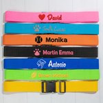 Personlig flerfärgad broderad textbagagerem för 20-28 tum resväska Resor Essentiell affär Födelsedagspresent för reseälskare