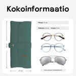 Personoitu monivärinen PU-nahkainen silmälasien säilytyspussi täydellinen syntymäpäivä tai häälahjaksi ystäville tai perheelle