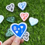 Personalized 3D-Printed Multicolour Heart Shape Shoe Charm with Monogram Shoes Decoration Daily Wear Birthday Gift for Friends Family Couple