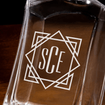 Personalised Engraved Initial Design Whiskey Decanter with Name Birthday Father's Day Gift for Bartender Father