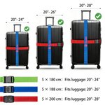 Personlig flerfärgad broderad textbagagerem för 20-28 tum resväska Resor Essentiell affär Födelsedagspresent för reseälskare