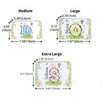 Personalized Floral Bunny Initial Easter Egg Biscuit Tin Box with Name Storage Accessories Easter Party Gift for Boys Girls