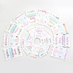 Mélangeur de tuiles de mahjong multicolore imprimé en 3D avec nom Lot de 2 accessoires de mahjong Club de mahjong Cadeau d'anniversaire pour joueur de mahjong