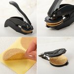 Personalized Cute Animals Design Embossing Stamp Hand-held Black Embosser with Name and Storage Bag Birthday Book Club Gift for Bookworms Kids