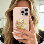 Personalized Witch Magic Liquid Glitter Acrylic Pop Socket Magsafe Phone Grip Stand Holder Birthday Gift for Best Friends