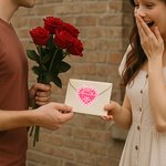 Personalized Pink Bow Heart Happy Valentine's Day Waterproof Stickers with Name Valentine's Day Gift for Couple Woman