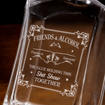 Henkilökohtainen Fist Bump viskikannu kaiverrettu nimi lisävaruste syntymäpäivälahja viinan ystäville