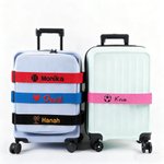 Personlig flerfärgad broderad textbagagerem för 20-28 tum resväska Resor Essentiell affär Födelsedagspresent för reseälskare