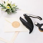 Personalized Cute Animals Design Embossing Stamp Hand-held Black Embosser with Name and Storage Bag Birthday Book Club Gift for Bookworms Kids