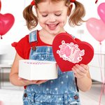 Personalisierte Liebe Bogen Herz rosa Aufkleber mit Text täglichen Gebrauch Valentinstag Geschenk für Freundin Ehefrau