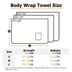 Personalized Embroidered Name Quick-Dry Body Wrap Towel with Hook and Loop Bathroom Spa Beach Pool Daily Use Birthday Gift for Women