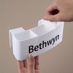 Personalisierte Name Design Töpferscheibe Werkzeughalter Rack mit 3 verstellbaren Schlitzen Keramik Zubehör Geburtstagsgeschenk für Keramiker Töpferei Liebhaber