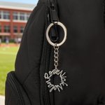 Personlig rund navnelapp nøkkelring Daglig bruk Veske dekorasjon Morsdag Familiejubileum gave til familien