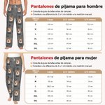 Pijama de manga larga personalizado con nombre y foto regalo para mujeres hombres y amantes de las mascotas