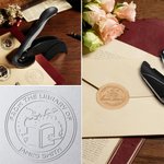 Henkilökohtainen Fantasy Book Dragon Embossing Stamp Kädessä pidettävän Embosser kanssa otsikko ja nimi Syntymäpäivä Book Club lahja Kirjamatot lahja