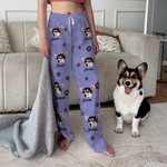 Pijama de manga larga personalizado con nombre y foto regalo para mujeres hombres y amantes de las mascotas