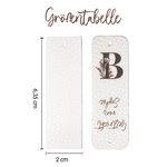 Personalisierte 10-tlg. Textiletiketten aus PU-Leder mit Initiale und Text Handarbeit Geburtstag Geschenk für DIY Stricker Nähliebhaber