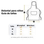 Conjunto de delantal y gorro de cocinero personalizado con diseño de animal nombre e inicial regalo de cumpleaños y fiestas para niños