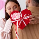 Personalisierte Liebe Bogen Herz rosa Aufkleber mit Text täglichen Gebrauch Valentinstag Geschenk für Freundin Ehefrau