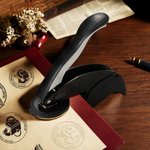 Henkilökohtainen Fantasy Book Dragon Embossing Stamp Kädessä pidettävän Embosser kanssa otsikko ja nimi Syntymäpäivä Book Club lahja Kirjamatot lahja