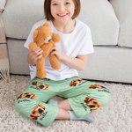 Pantalones de pijama personalizados con foto de mascota estampado multicolor y nombre regalo de cumpleaños para amantes de las mascotas y la familia