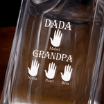 Personalized Father Palm Whiskey Decanter with Engraved Name Father's Day Birthday Gift for Father Friends Bartenders