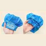 Conjunto de delantal y gorro de cocinero personalizado con diseño de animal nombre e inicial regalo de cumpleaños y fiestas para niños