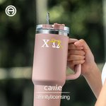 Personalized Bow Knot Greek Letter Decal Sticker Daily Use Sorority Bid Day Birthday Gift for Friends Girls | Callie × Affinity Licensing