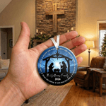 Personalised We Believe Nativity Acrylic Ceramic Ornament 2026 Nativity Decor Religious Thanksgiving Gift for Christians