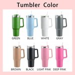 Gobelet de Grande Capacité 1130ml Personnalisé avec Nom et Fleurs de Naissance Jardin de Grand-mère Cadeau Anniversaire Fête des Mères pour Grand-mère