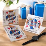 Henkilökohtainen Poker Crown Aurinkolasit Olut tervehdyskortti nimi Syntymäpäivälahja miehille Ystävät