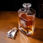 Personalized Cool Motorcycle Design Whiskey Decanter with Engraved Name Daily Use Birthday Gift for Whiskey Lover