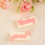 Personnalisé fleur carrée breloque chaussures multicolore avec nom chaussures décoration quotidienne porter cadeau d'anniversaire pour amis famille