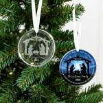 Personalised We Believe Nativity Acrylic Ceramic Ornament 2026 Nativity Decor Religious Thanksgiving Gift for Christians