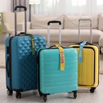 Etichetta per bagagli personalizzata con nome ricamato ideale per viaggi e spostamenti regalo di compleanno per studenti e appassionati di viaggi