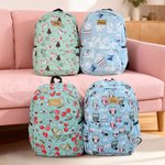 Henkilökohtainen söpö Fantasy yksisarvinen eläin säädettävä reppu lounas laukku kynäkotelo asetettu nimi takaisin kouluun syntymäpäivälahja lapsille