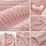 Accappatoio personalizzato con ricamo del nome e motivo carino super morbido ad alta assorbenza regalo di compleanno per bambini