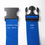 Personalisierter Koffergurt mit gesticktem Namen und Muster geeignet für 20–28 Zoll Koffer Urlaub Geschäftsreise Geschenk für Reiseliebhaber