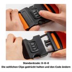 Personalisierter Koffergurt mit gesticktem Namen und Muster geeignet für 20–28 Zoll Koffer Urlaub Geschäftsreise Geschenk für Reiseliebhaber