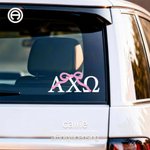 Personalized Bow Knot Greek Letter Decal Sticker Daily Use Sorority Bid Day Birthday Gift for Friends Girls | Callie × Affinity Licensing